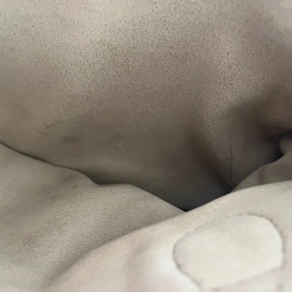 Celine Dion silver pebbled leather “Adagio” purse satchel cross body strap - Picture 13 of 16